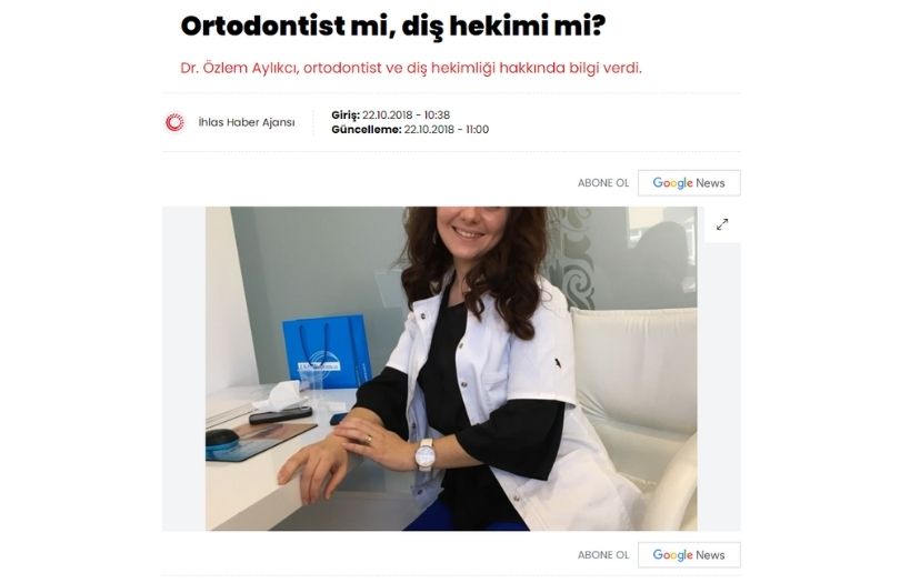 Dr. Ozlem Aylikci Bilgilendiriyor dis teli uzmani ortodonti uzmani haberturk.com