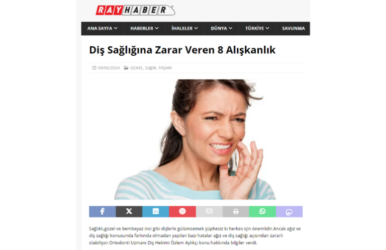 Dis Sagligina Zarar Veren 8 Aliskanlik Dr. Ozlem Aylikci drozlemorto invisalign first invisaliign teen invisalign provider