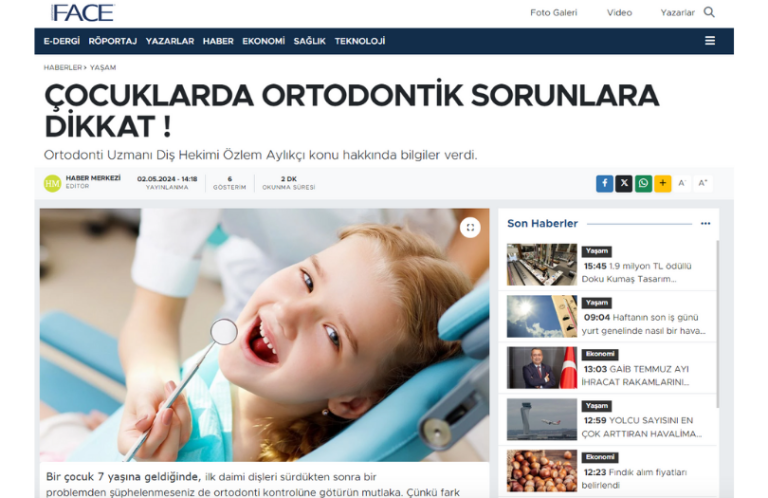 invisalign uzmani dr. ozlem aylikci invisalign providerFace Dergisi