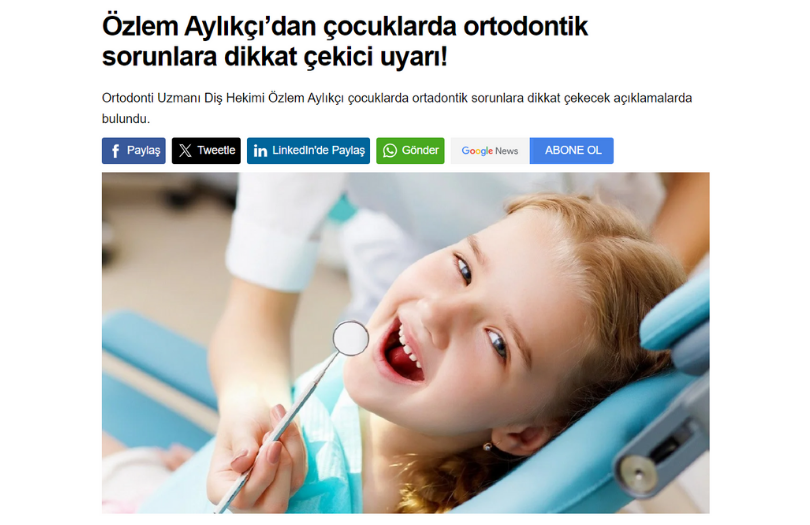 Çocuklarda invisalign öneriyoruz. en iyi ortodonti uzmanı dr. özlem aylıkcı Çocuklarda diş sorununa dikkat!